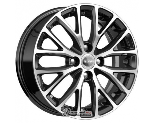 K&K КС782 6x15 4*100 ET46 DIA54.1 Алмаз черный Литой