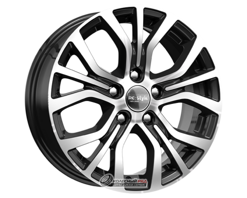 K&K КС736 6.5x16 5*114.3 ET45 DIA60.1 Алмаз черный Литой