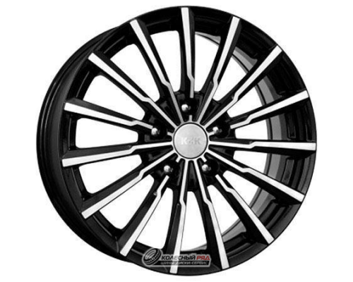 K&K Акцент 5.5x14 4*100 ET39 DIA67.1 Алмаз черный Литой