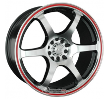LS 544 8.5x18 5*100 ET40 DIA73.1 BKFRL Литой