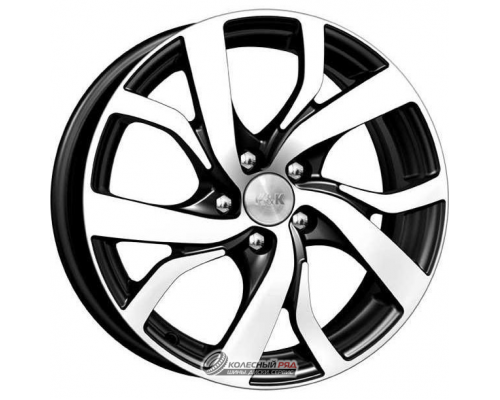 K&K Палермо 6.5x16 5*112 ET50 DIA57.1 Алмаз черный Литой