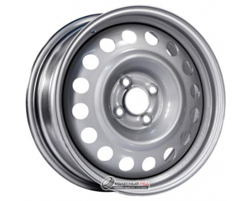 Trebl 8075 6x15 4*114.3 ET43 DIA67.1 Silver Штампованный