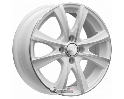Скад Мальта 5.5x14 4*100 ET38 DIA67.1 Алмаз белый Литой