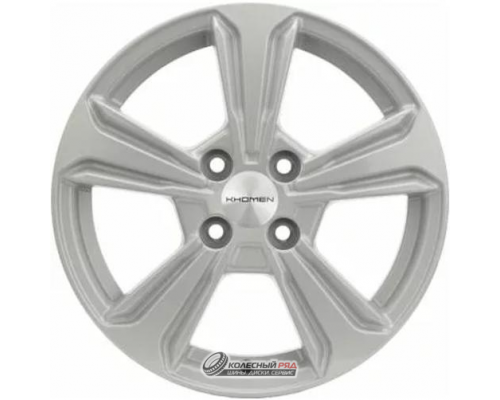Khomen KHW 1502 6x15 4*100 ET50 DIA60.1 F-Silver Литой