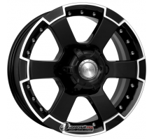 K&K M56 7x16 6*139.7 ET38 DIA67.1 Алмаз черный Литой