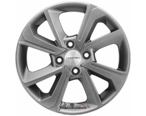 Khomen KHW 1501 6x15 4*100 ET40 DIA60.1 G-Silver Литой