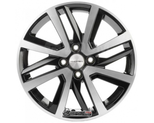 Khomen KHW 1609 6x16 4*100 ET46 DIA54.1 Black-FP Литой