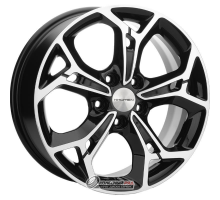 Khomen KHW 1702 7x17 5*114.3 ET53 DIA67.1 Black-FP Литой