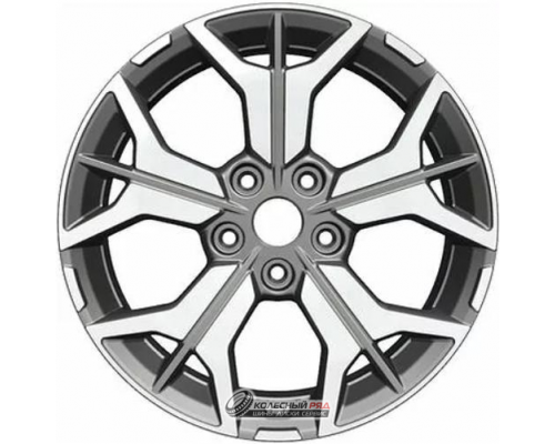 Khomen KHW 1715 7x17 5*114.3 ET39 DIA60.1 Gray-FP Литой