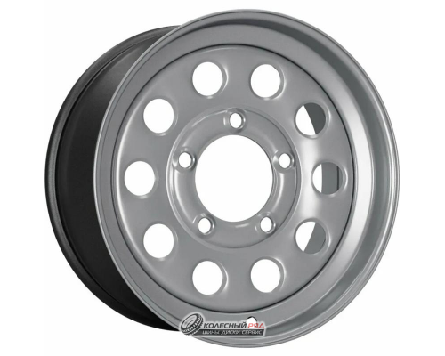 Trebl 8665 5.5x15 5*139.7 ET5 DIA108.1 Silver Штампованный