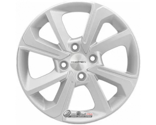 Khomen KHW 1501 6x15 4*100 ET46 DIA54.1 F-Silver Литой