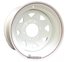 Off Road Wheels Nissan/Toyota 8x16 6*139.7 ET-19 DIA110.1 White Штампованный