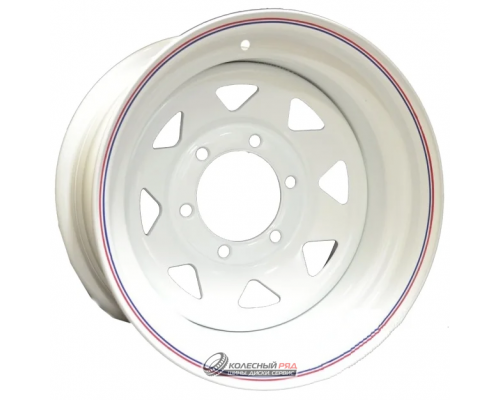 Off Road Wheels Nissan/Toyota 8x16 6*139.7 ET-19 DIA110.1 White Штампованный