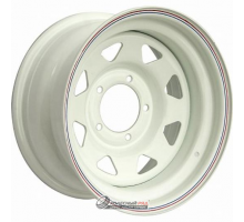 Off Road Wheels УАЗ 7x15 5*139.7 ET15 DIA110.1 White Штампованный