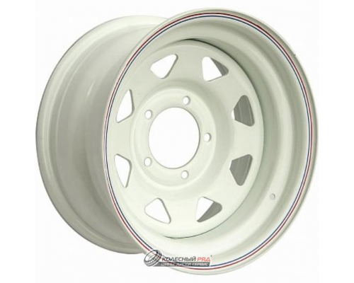 Off Road Wheels УАЗ 7x15 5*139.7 ET15 DIA110.1 White Штампованный