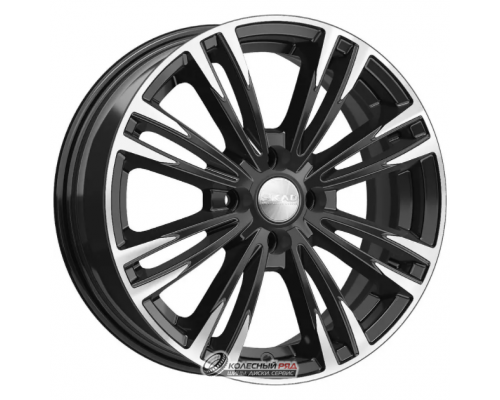 Скад Ламар 6.5x16 4*100 ET40 DIA67.1 Алмаз черный Литой