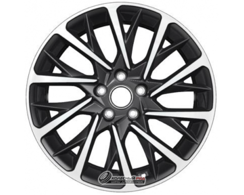 Khomen KHW 1804 7.5x18 5*108 ET52.5 DIA63.3 Black-FP Литой