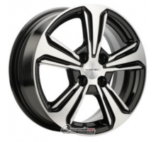Khomen KHW 1502 6x15 4*100 ET46 DIA54.1 Black-FP Литой