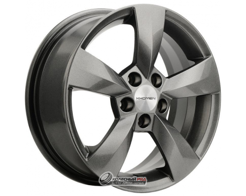 Khomen KHW 1504 6x15 5*100 ET43 DIA57.1 Gray Литой