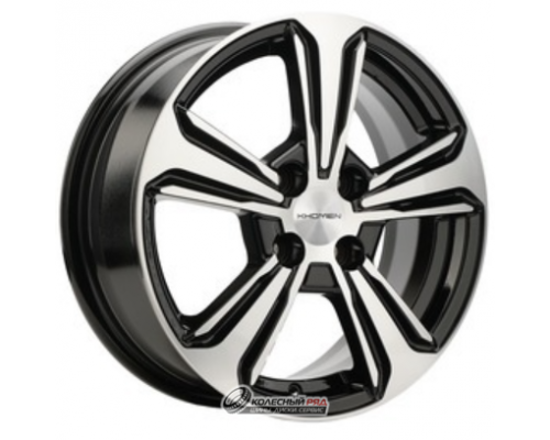 Khomen KHW 1502 6x15 4*100 ET45 DIA54.1 Black-FP Литой