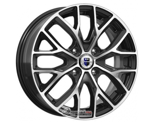 K&K Лилиом 6x16 4*100 ET41 DIA60.1 Алмаз черный Литой