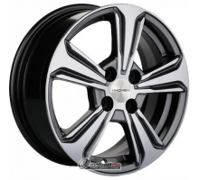 Khomen KHW 1502 6x15 4*100 ET46 DIA54.1 G-Silver-FP Литой