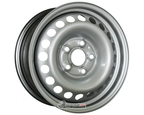 ТЗСК Largus Logan 5.5x14 4*100 ET43 DIA60.1 Silver Штампованный