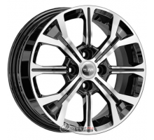 K&K КС945 6x15 4*100 ET46 DIA54.1 Алмаз черный Литой