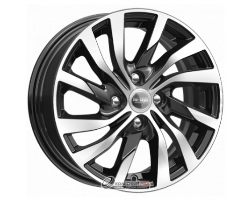 K&K КС882 6x15 4*100 ET37 DIA60.1 Алмаз черный Литой