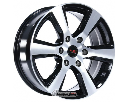 Replica LA TY570 7.5x18 6*139.7 ET25 DIA106.1 BKF Литой
