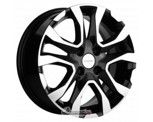 Khomen KHW 1503 6x15 4*100 ET50 DIA60.1 Black-FP Литой