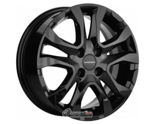 Khomen KHW 1503 6x15 4*100 ET46 DIA54.1 Black Литой