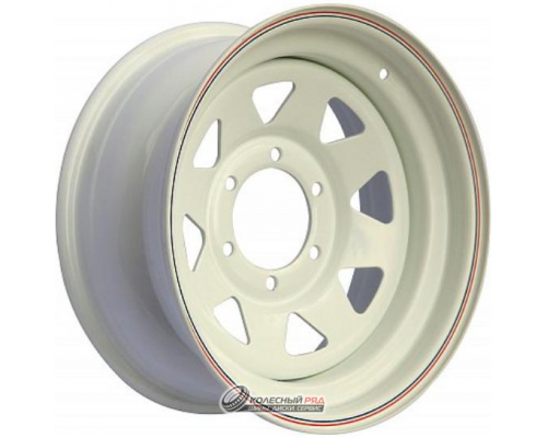 Off Road Wheels Niva 7x15 5*139.7 ET25 DIA98.5 White Штампованный