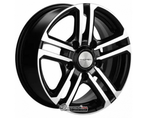 Khomen KHW 1602 6.5x16 5*139.7 ET35 DIA98.5 Black-FP Литой