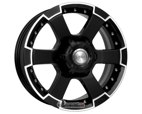 K&K M56 7x16 6*139.7 ET30 DIA106.1 Алмаз черный Литой