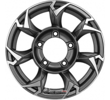 Khomen KHW 1505 5.5x15 5*139.7 ET5 DIA108.1 Gray-FP Литой