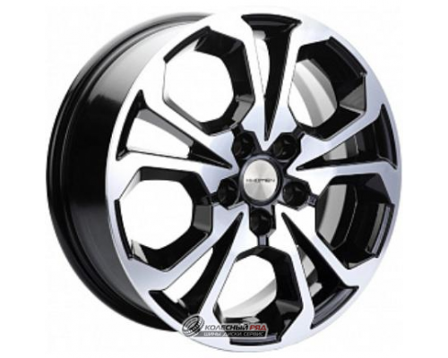Khomen KHW 1711 6.5x17 5*114.3 ET40 DIA64.1 Black-FP Литой