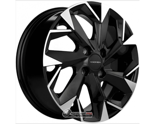 Khomen KHW 1508 6x15 4*98 ET35 DIA58.6 Black-FP Литой