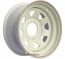 Off Road Wheels Toyota 8x17 5*150 ET25 DIA110.1 White Штампованный