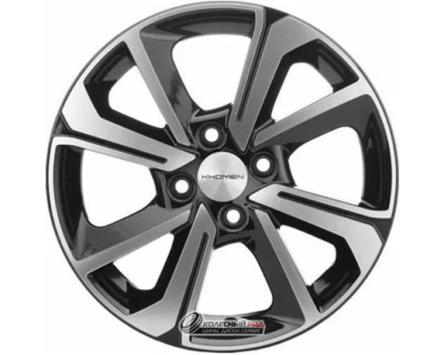 Khomen KHW 1501 6x15 4*100 ET50 DIA60.1 Black-FP Литой