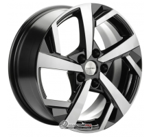 Khomen KHW 1712 7x17 5*110 ET46 DIA63.3 Black-FP Литой