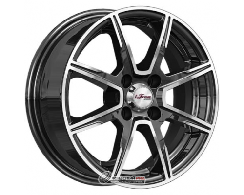 iFree Майами лайт 5.5x14 4*100 ET40 DIA67.1 Блэк Джек Литой