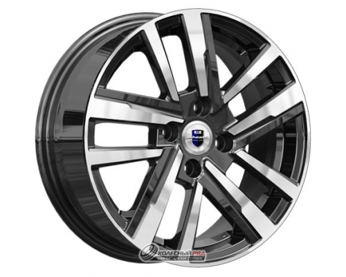 K&K Хант 6x15 4*100 ET37 DIA60.1 Алмаз черный Литой
