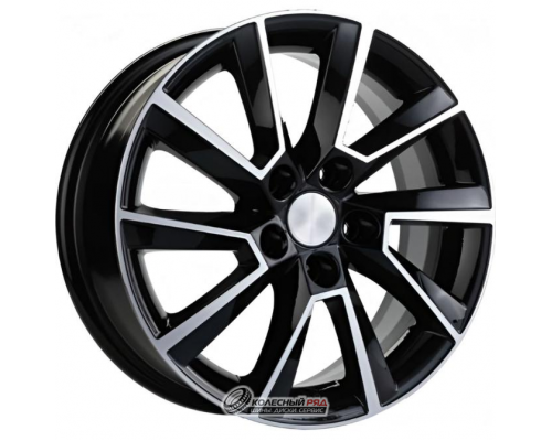 Khomen KHW 1604 6x16 5*100 ET45 DIA54.1 Black-FP Литой