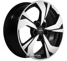 Khomen KHW 1724 7x17 5*108 ET40 DIA54.1 Black-FP Литой