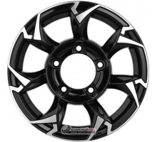 Khomen KHW 1505 5.5x15 5*139.7 ET5 DIA98.5 Black-FP Литой