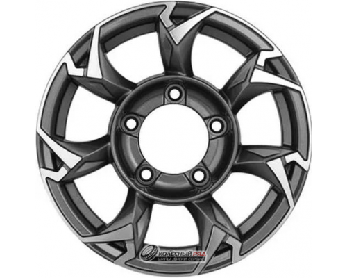 Khomen KHW 1505 5.5x15 5*139.7 ET5 DIA98.5 Gray-FP Литой
