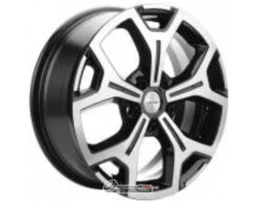 Khomen KHW 1710 7x17 5*114.3 ET37 DIA66.6 Black-FP Литой