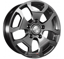 Khomen KHW 1725 6.5x17 5*139.7 ET40 DIA98.5 Gray Литой