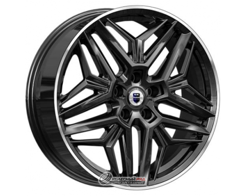 K&K Колумб 7x19 5*108 ET33 DIA60.1 Алмаз черный Литой